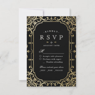 Romantische UAWG für romantische Hochzeiten RSVP Karte