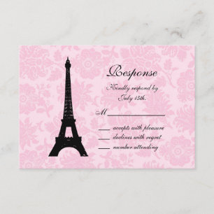 Romantische UAWG Paris RSVP Karte