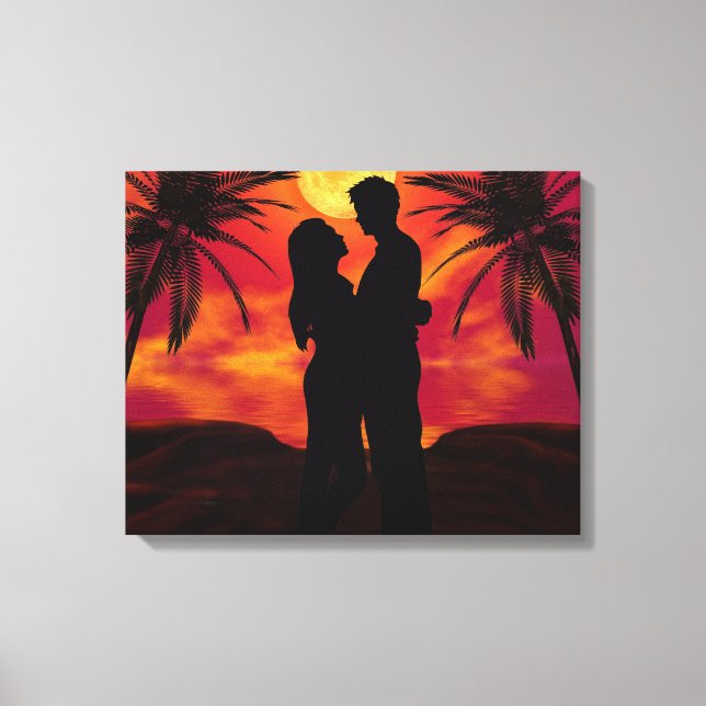 Romantische überzogene Canvas Leinwanddruck (Vorderseite)