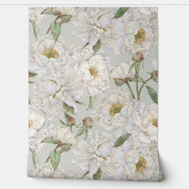 Romantische und elegante Wasserfarben Blumengestel Tapete