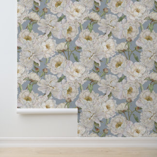 Romantische und elegante Wasserfarben Blumengestel Tapete