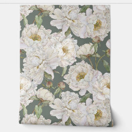 Romantische und elegante Wasserfarben Blumengestel Tapete