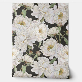 Romantische und elegante Wasserfarben Blumengestel Tapete