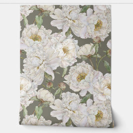 Romantische und elegante Wasserfarben Blumengestel Tapete