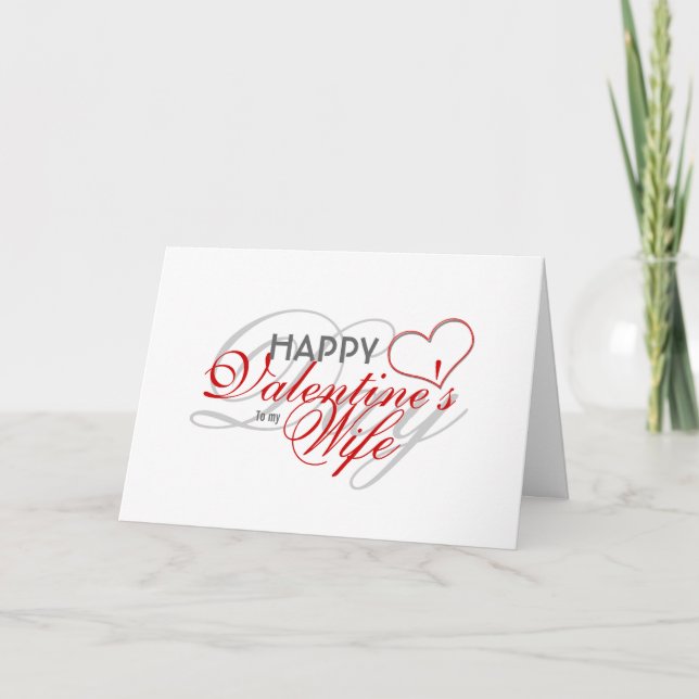Romantische Valentinbotschaft Feiertagskarte (Vorderseite)