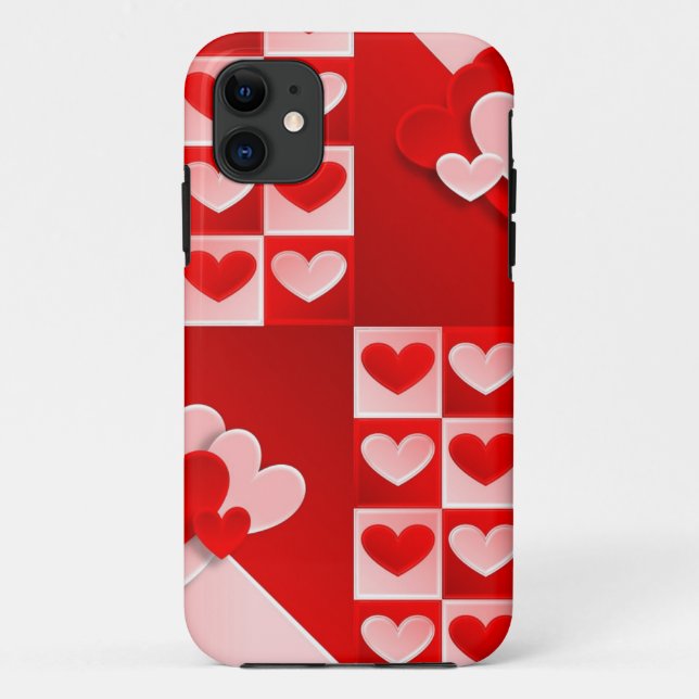 Romantische Valentinische Liebe Herz Rotes Herz Case-Mate iPhone Hülle (Rückseite)