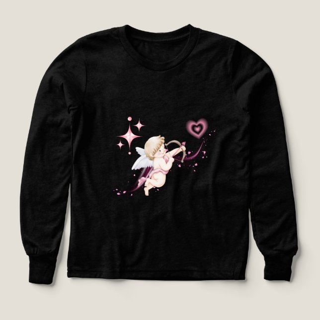 Romantische Valentins-Kunst mit rosa Herz-Glanz (Design Vorderseite)