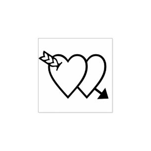 Romantische Valentinsgruß-Dekor-Gewohnheit Gummistempel