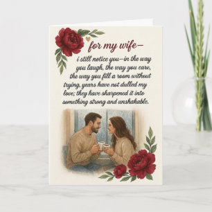 Romantische Valentinskarten für meine Frau Karte