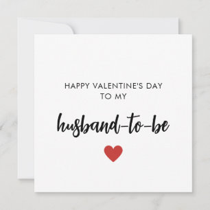 Romantische Valentinstag-Karte für Fiancé Karte