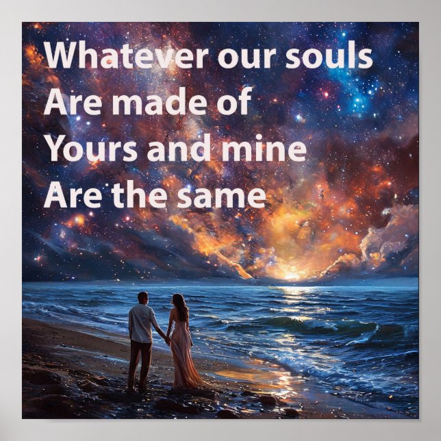 Romantische Valentinstag-Zitate Poster (Vorne)