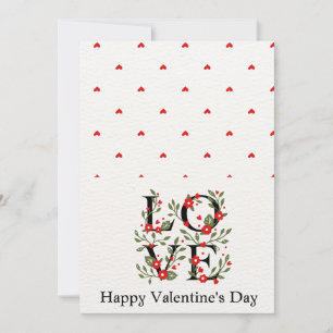 Romantische Valentintagskarte für Ihr Liebes Einladung