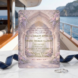 Romantische verzauberte muslimische Hochzeit Einladung