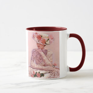 Romantische viktorianische Dame Coffee Mug Tasse