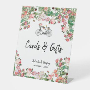 Romantische Vintage Blume Hochzeitskarten Geschenk Sockelschild