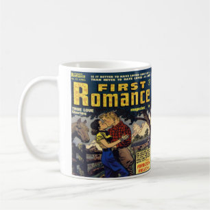Romantische Vintage Comic Book Design Kaffee Tasse