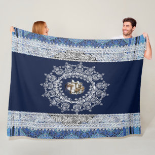 Romantische Vintage-Decke Fleecedecke