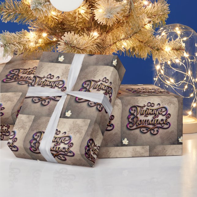 "Romantische Vintage Nächte" Geschenkpapier (Feiertage)