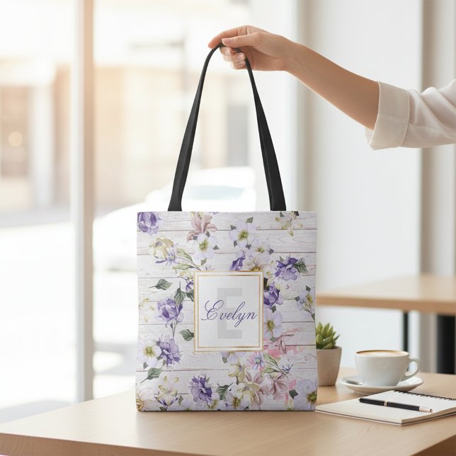 Romantische Vintage Retro-Blume auf Stallholz & Na (Von Creator hochgeladen)