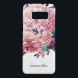 Romantische Vintage Rosa Farbe Case-Mate Samsung Galaxy S8 Hülle<br><div class="desc">Romantische Vintag rosa Aquarellfarben florale Gehäuse mit zarten und schicken Blüten in mädchenhaften Rosa-,  Pflaumen- und Grüntönen. Fügen Sie Ihren Namen,  um das Aussehen anpassen!</div>