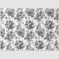 Romantische Vintage Rose grau auf weiß