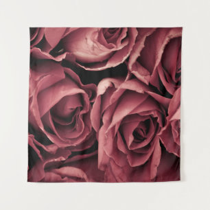 Romantische Vintage Rose Hintergrund Wandteppich