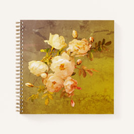 Romantische Vintage Rose Notizbuch
