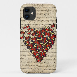 Romantische Vintage-Schmetterlinge Case-Mate iPhone Hülle