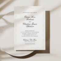 Romantische Vintage-Spitzen-Druck-Hochzeitseinladu