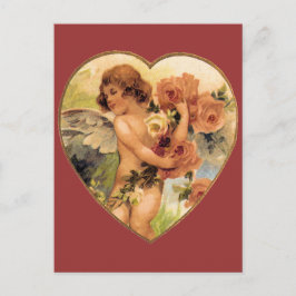 Romantische Vintage Valentine Feiertagspostkarte