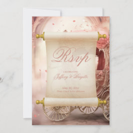 Romantische Vintage whimsical Hochzeit rsvp Save The Date