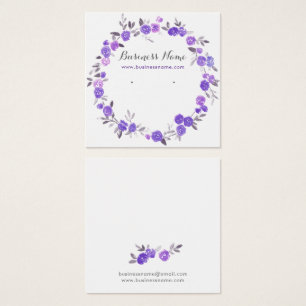 Romantische Violett-Blumenhintergrund Ohrwurfkarte