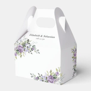 Romantische violette Blumen Geschenkbox zur Hochze Geschenkschachtel
