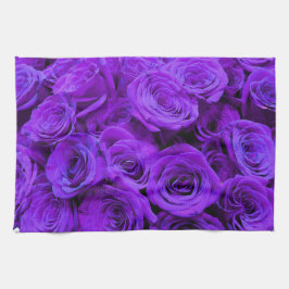 Romantische violette lila Rose, hübscher Rosenbuke Geschirrtuch