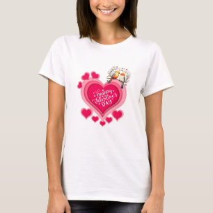 Romantische Vögel auf einem Ast Valentinstag und H T-Shirt