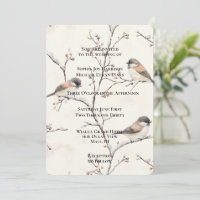 Romantische Vögel in einer Baumhochzeit