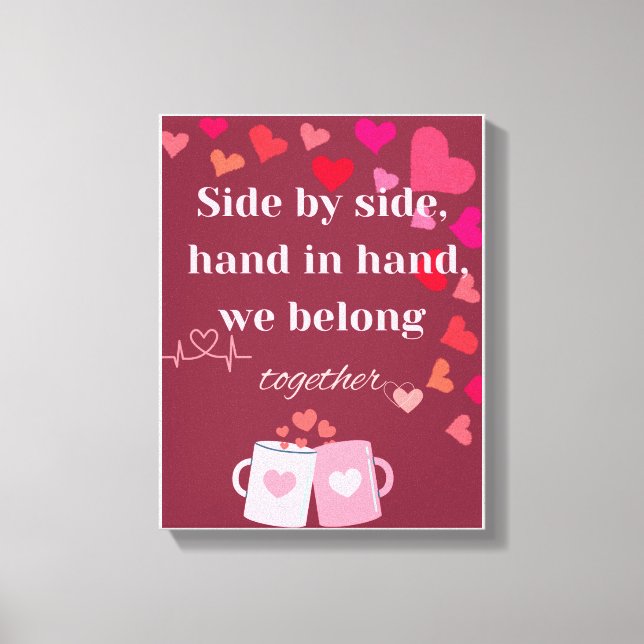 Romantische Wandkunst für Paare - Perfekte Dekorat Leinwanddruck (Vorderseite)