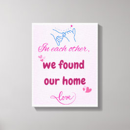 Romantische Wandkunst für Paare - Perfekte Dekorat Leinwanddruck