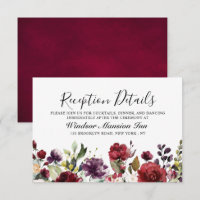 Romantische Wasserfarbe Burgund Rote Blüte Rose Bl