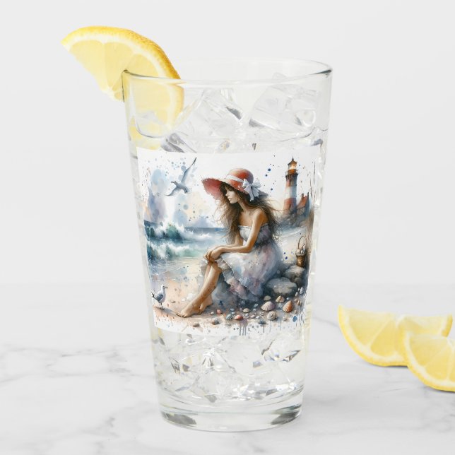 Romantische Wasserfarbe Giro del Malcantone Glas (Vorderseite Ice)