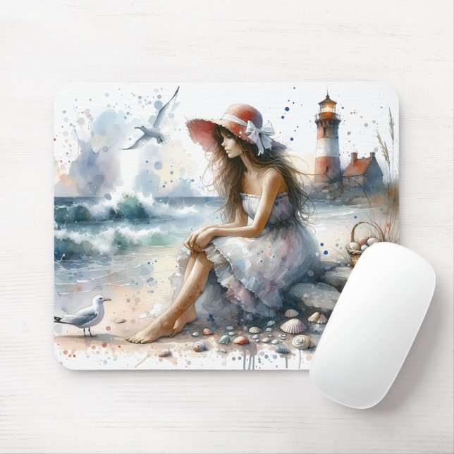 Romantische Wasserfarbe Giro del Malcantone Mousepad (Mit Mouse)