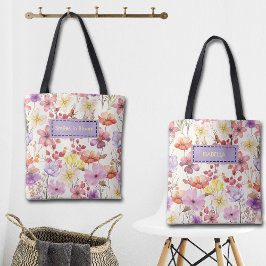 Romantische Wasserfarben-Blumen mit individuellem