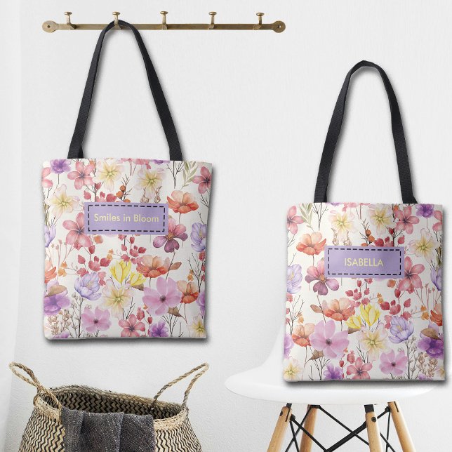 Romantische Wasserfarben-Blumen mit individuellem  (Von Creator hochgeladen)