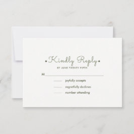 Romantische Watercol Floral Wedding RSVP Cards Karte