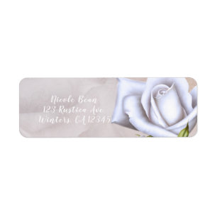 Romantische weiche weiße Rosen elegante florale Ho