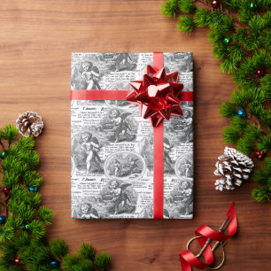 Romantische Weihnachten oder Hochzeiten in Liebe Geschenkpapier