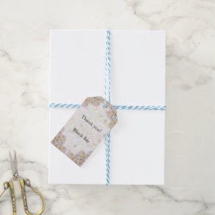 Romantische Weißrosen Geschenketiketten Geschenkanhänger