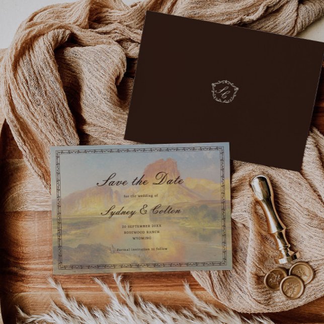 Romantische Western-Ranch-Hochzeit - Save-the-Date Save The Date (Von Creator hochgeladen)