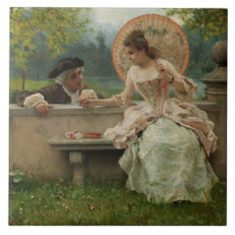 Romantische Wettkämpfe im Park Fliese