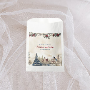 Romantische Winter Wedding Fvor Bag Geschenktütchen